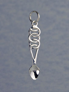 Silver Lovespoon Pendant ( Links )