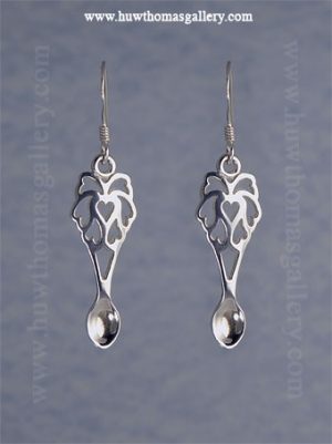 Silver Lovespoon Earrings