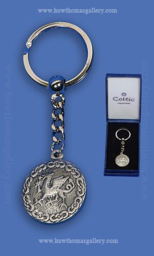 Pewter Welsh Dragon Keyring