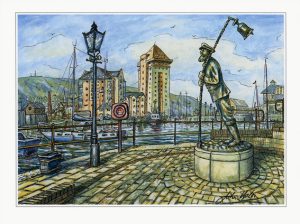 Captain Cat, Swansea Marina – By John Upton