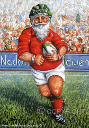 Playing For Wales – Welsh Christmas Card