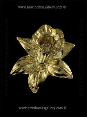 Daffodil Costume Brooch  ( Gold Finish )