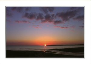 Sunset At Ogmore Towards Porthcawl – Birthday Card