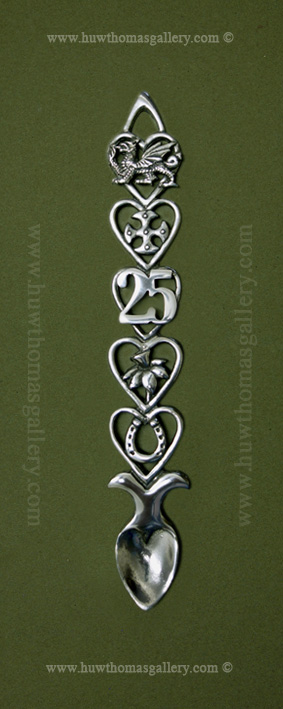 25th Birthday Pewter Lovespoon ( S 6 Inch )