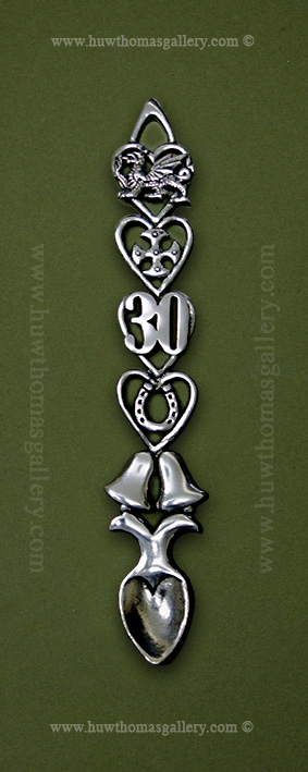 30th Anniversary Pewter Lovespoon (bells)