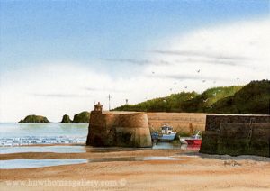 Saundersfoot Harbour By Adrian James