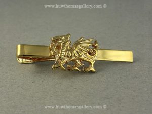 Welsh Dragon Tie Slide (gold Finish)