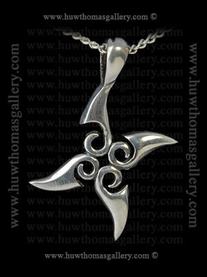 Celtic Pewter Pendant 4 Pointed Design