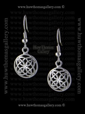 Silver Plated Pewter Celtlc Earrings