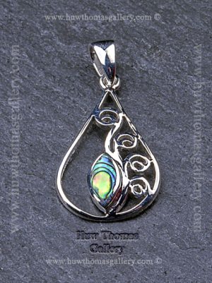 Silver & Paua Shell Pendant