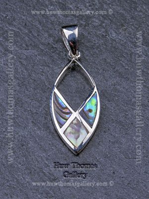 Silver & Paua Shell Pendant