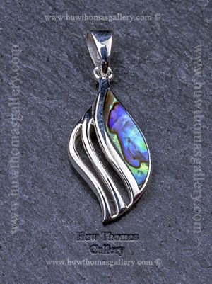 Silver & Paua Shell Pendant