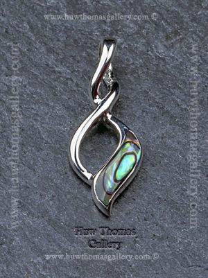 Silver & Paua Shell Pendant