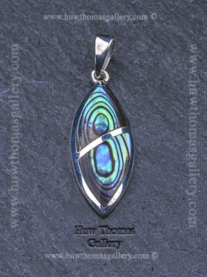 Silver & Paua Shell Pendant