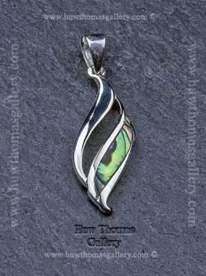 Silver & Paua Shell Pendant