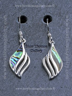 Silver & Paua Shell Earrings