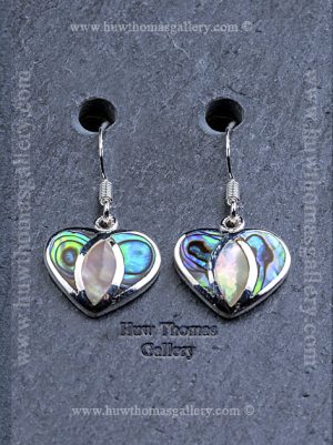 Silver & Paua Shell Earrings