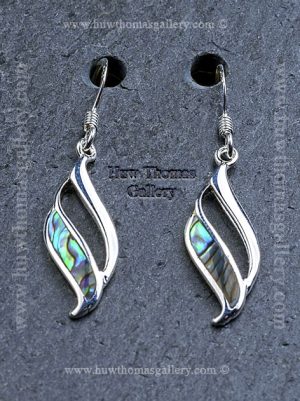 Silver & Paua Shell Earrings