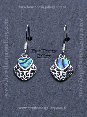 Silver & Paua Shell Earrings