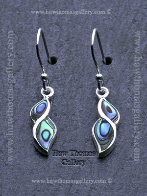 Silver & Paua Shell Earrings