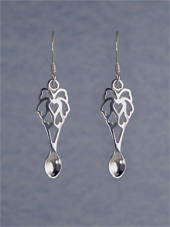 Silver Lovespoon Earrings