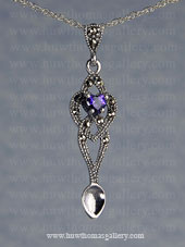 Marcasite Lovespoon Pendants